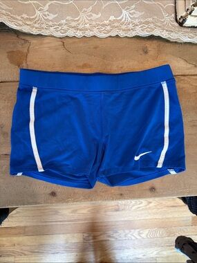 Nike Royal Blue Athletic Shorts with White Trim